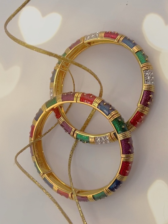 Joan Rivers Jewelry - Joan Rivers Festive Jewel~Toned Enamel and Crystal Insets
